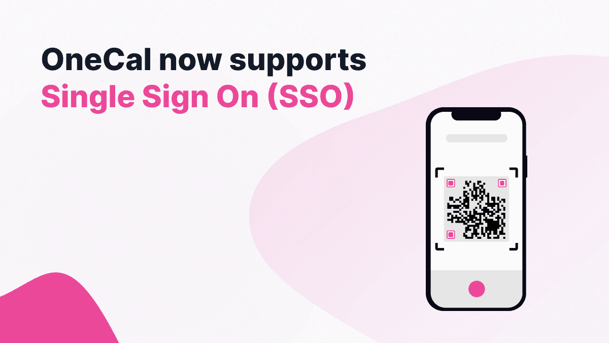 OneCal Supports Single Sign On (SSO) Illustration