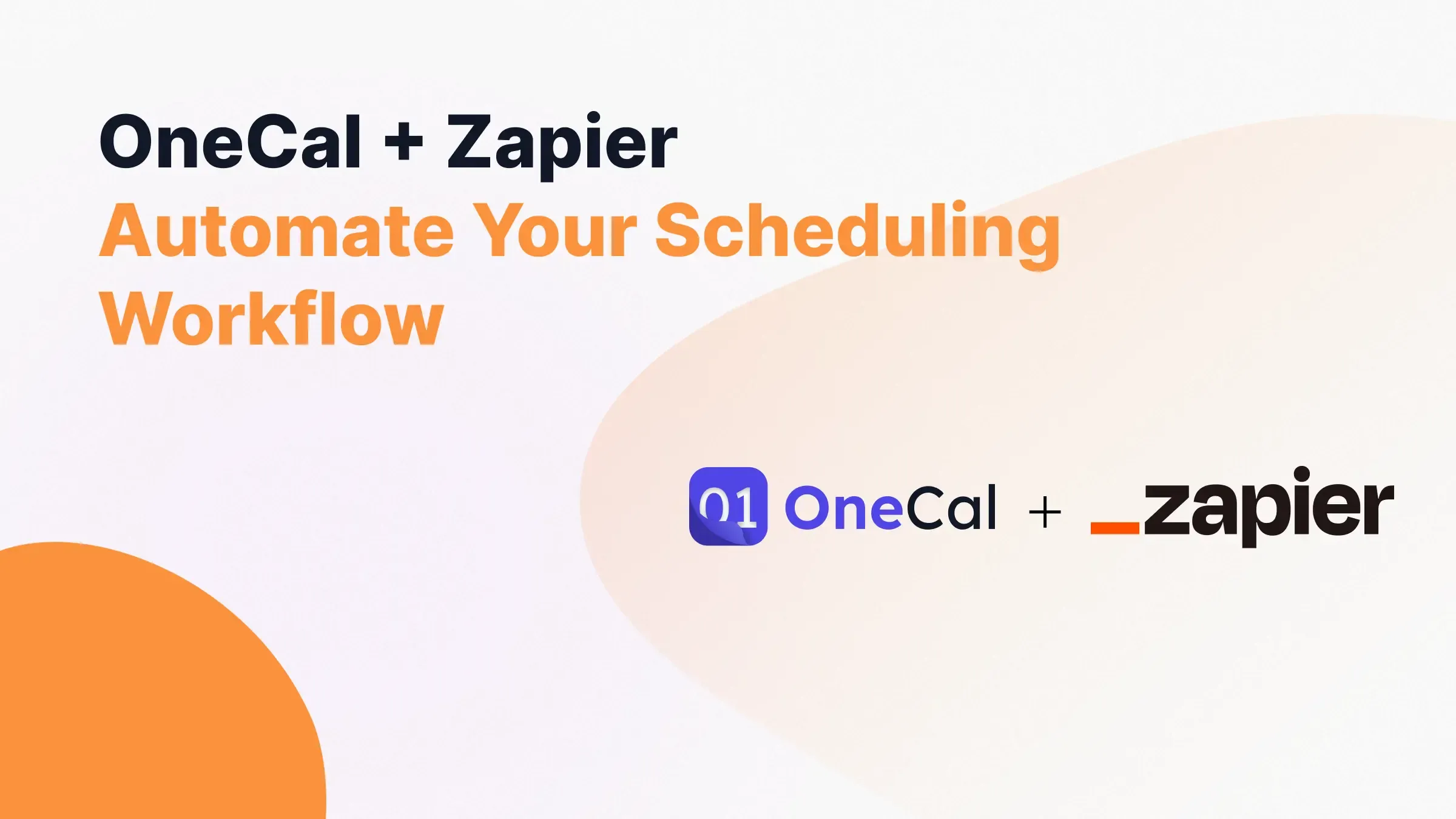OneCal Zapier Integration Illutration