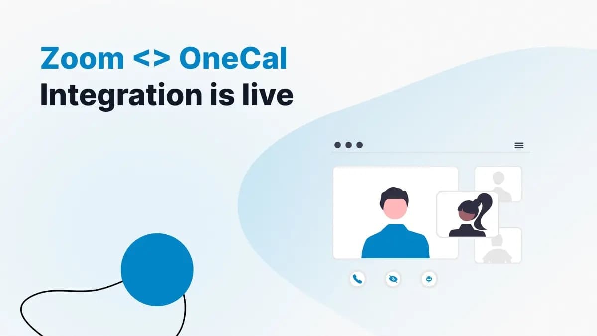 ¡La integración de OneCal con Zoom ya está disponible!