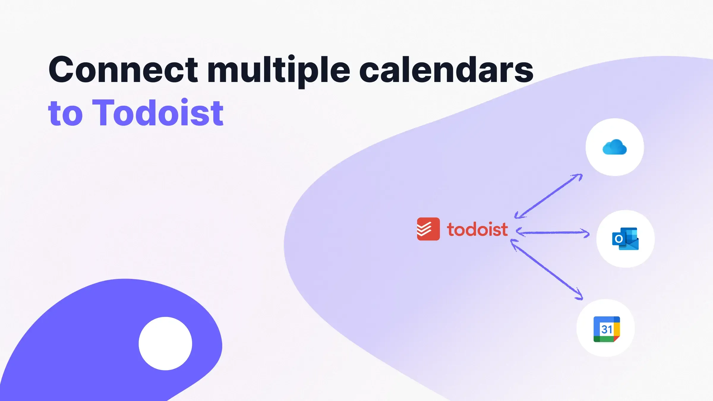 How to connect multiple calendars to todoist - Cover image