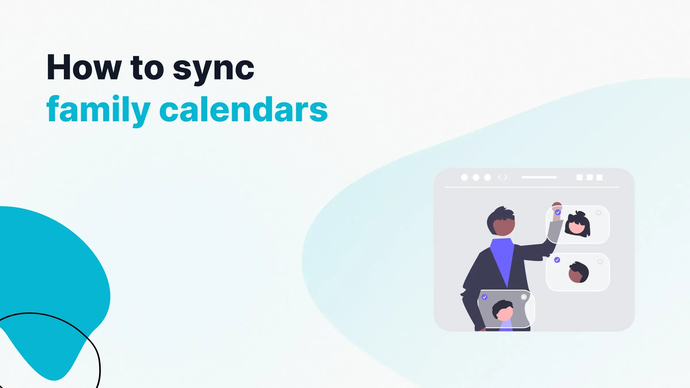 How to sync family Calendars - Illustration