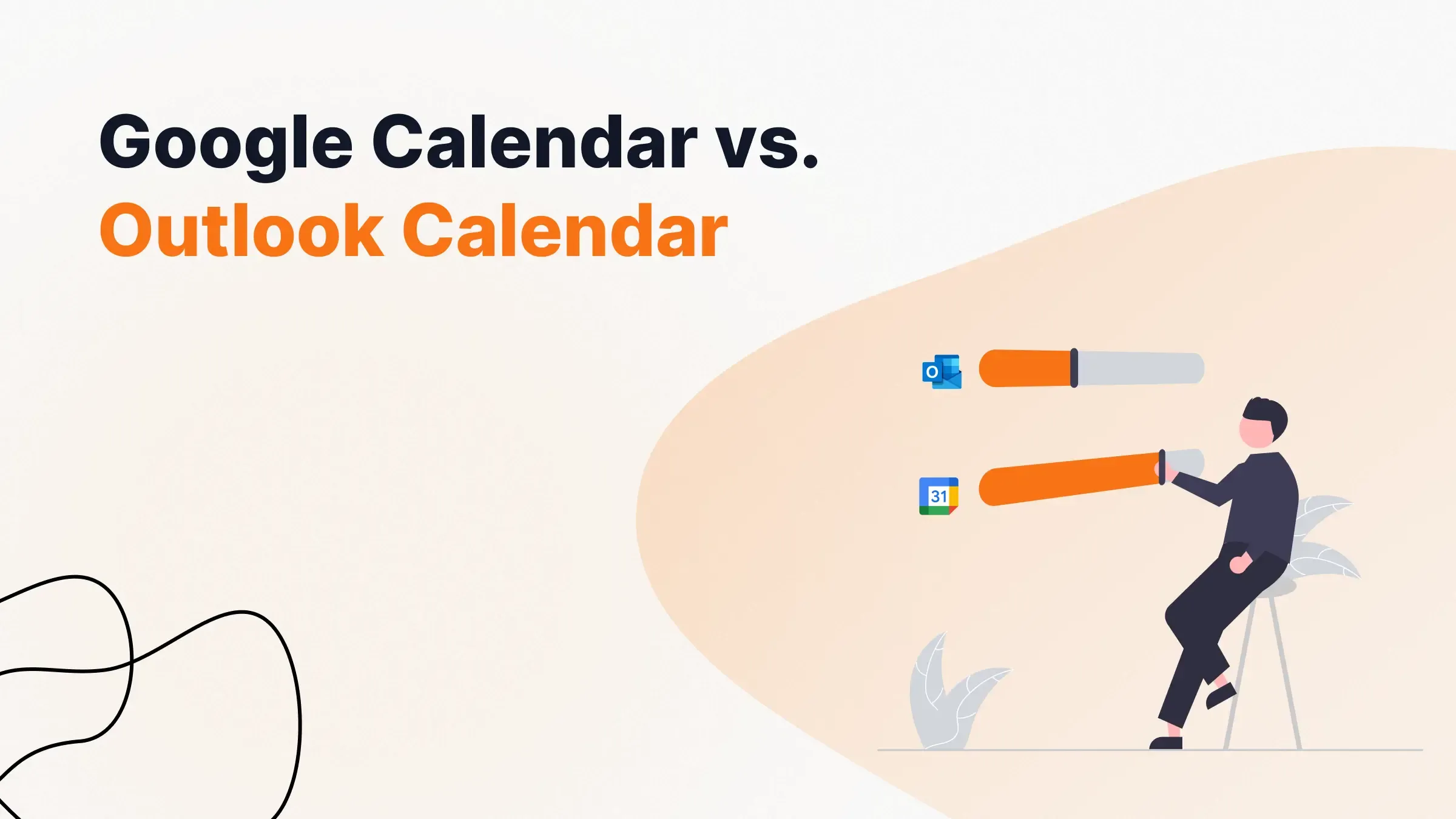Google Calendar vs Outlook Calendar - Illustration