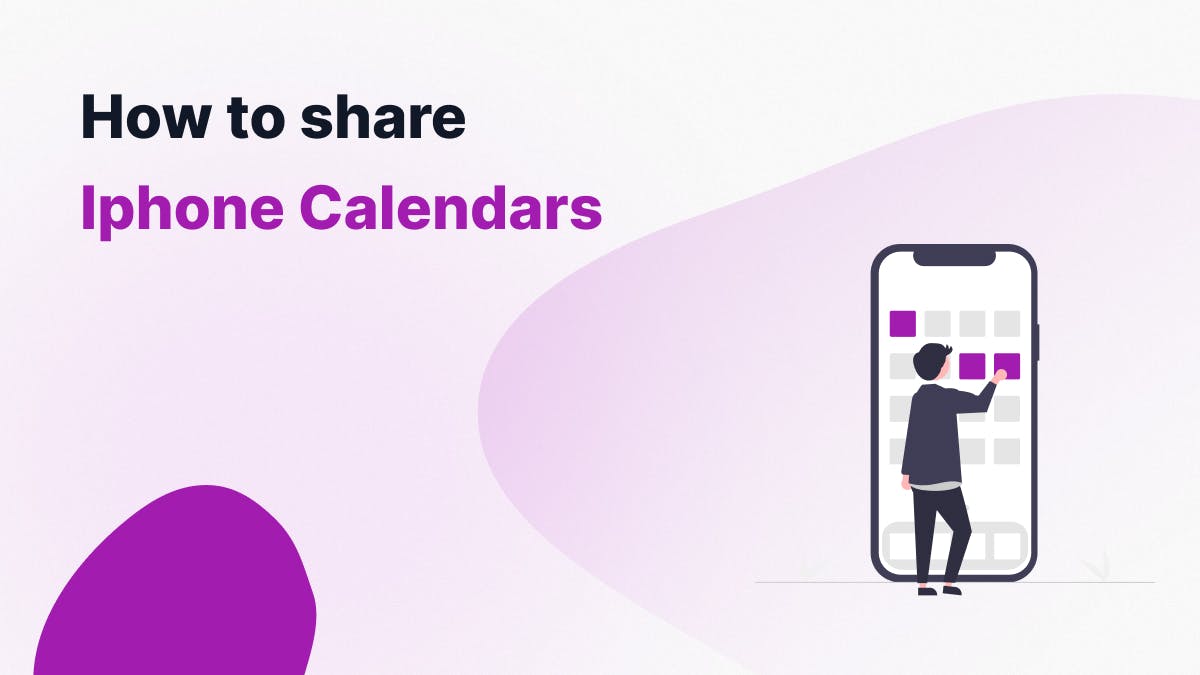 How to share iPhone Calendar illlustration
