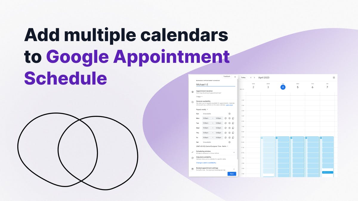 Connect Multiple Calendars to Google Appointment Schedule Cover