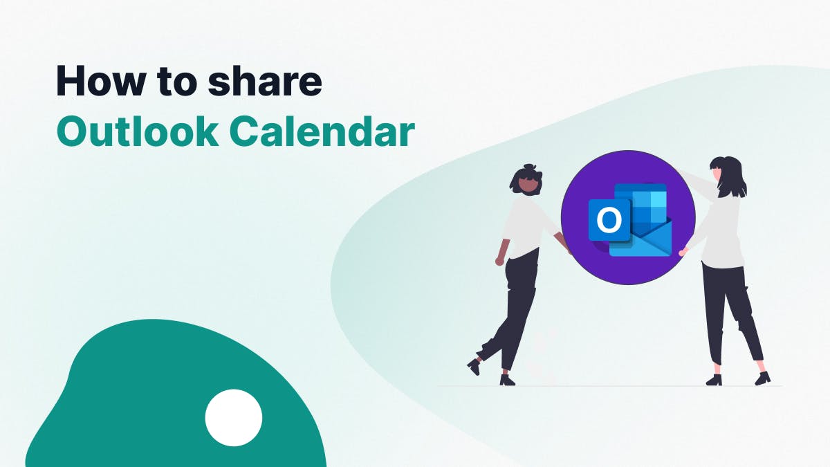 How to Share Outlook Calendar Illustration