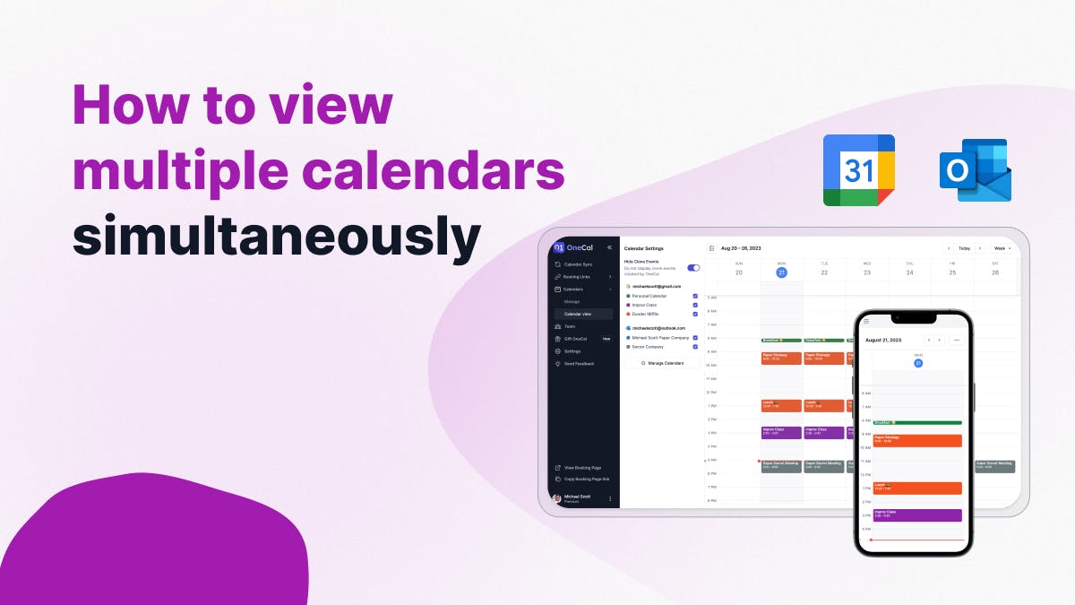View multiple Calendars Simultaneously
