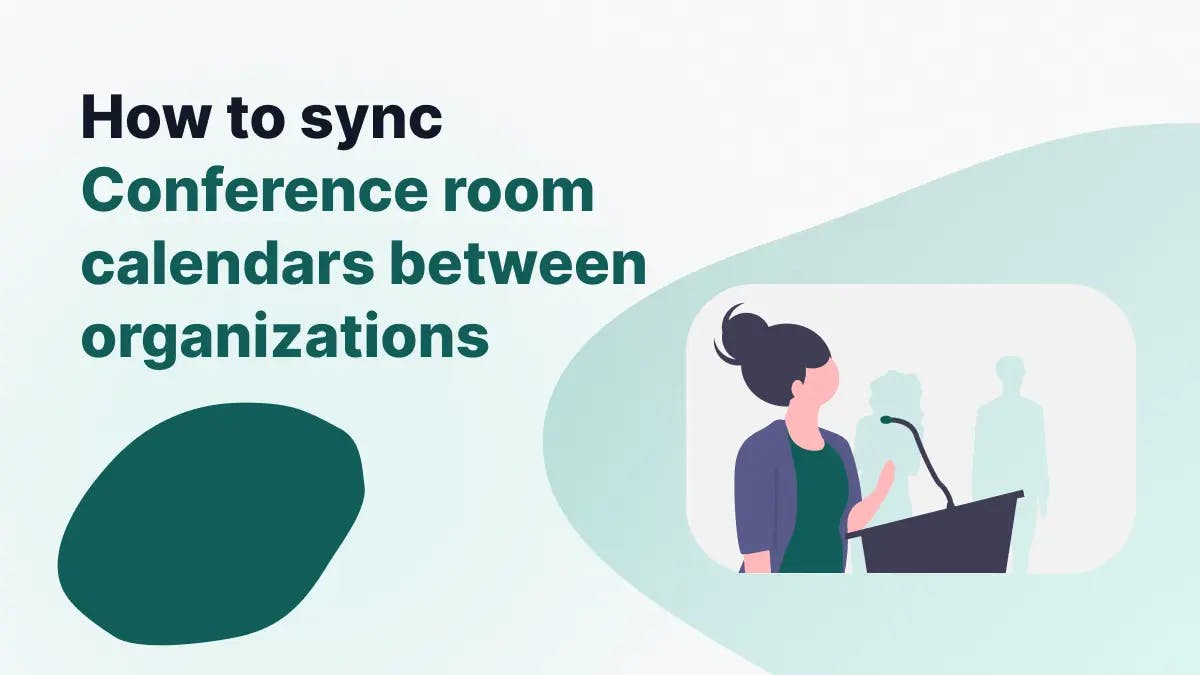 How to sync conference room calendars between organizations